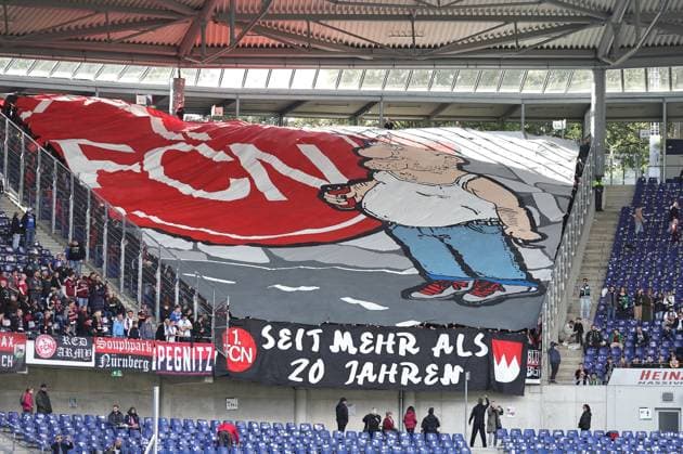 29 09 2024 Soccer Season 2024 2025 2 Soccer Bundesliga 07 Matchday Hannover 96 H96 1 FC Nürnberg FCN Club Sportfoto Zink DaMa xdaxmax DFL regulations prohibit any use of photographs as image sequences and or quasi video only for editorial use Choreography of the Clubfan Clubfans FCN Fans Fans before the start of the match in the guest block