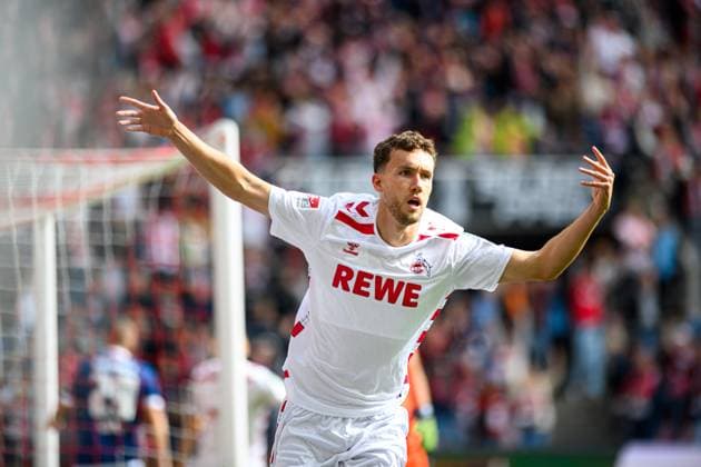COLOGNE, GERMANY - 29 SEPTEMBER, 2024: Luca Waldschmidt, The football match of 2.Bundesliga 1.FC Koeln vs Karlsruher SC at Rhein Energie Stadion  Copyright: xVITALIIxKLIUIEVx