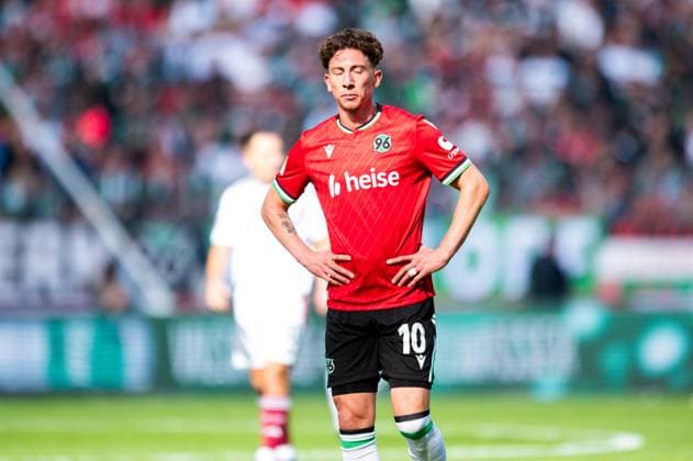 29 09 2024 Soccer, 2024 2025, 2 Bundesliga, 7 Matchday, Hannover 96 1 FC Nürnberg Jannik Rochelt Hannover DFL REGULATIONS PROHIBIT ANY USE OF PHOTOGRAPHS AS IMAGE SEQUENCES AND OR QUASI VIDEO