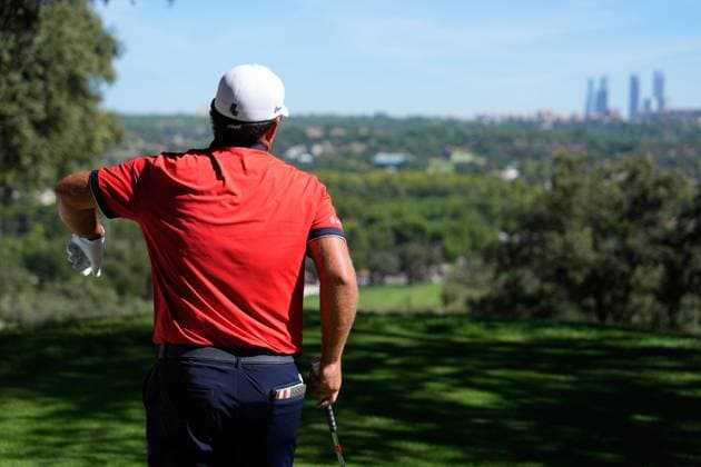 September 29, 2024, Madrid, Madrid, SPAIN: Patrick REED of United States during the Acciona Open Espana 2024, golf DP World Tour in Spain, celebrated at Club de Campo of Madrid on September 29, 2024, in Madrid, Spain. Madrid SPAIN - ZUMAa181 20240929_zaa_a181_049 Copyright: xOscarxJ.xBarrosox