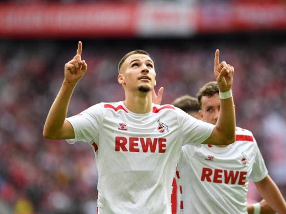 Tim Lemperle 1 FC Koeln celebrates after scoring his team™s fourth goal during the 2 Bundesliga match between 1 FC Koeln and Karlsruher SC at RheinEnergieStadion on September 29, 2024 in Cologne, Germany Germany Photo by Ralf Treese DeFodi Images Tim Lemperle 1 FC Koeln celebrates after scoring his team™s fourth goal during the 2 Bundesliga match between 1 FC Köln and Karlsruher SC at RheinEnergieStadion on September 29, 2024 in Cologne, Germany Photo by Ralf Treese DeFodi Images DFB DFL REGULATIONS PROHIBIT ANY USE OF PHOTOGRAPHS AS IMAGE SEQUENCES AND OR QUASI VIDEO Defodi 521 KOEKSC20240929 051 Defodi-521 DFB DFL REGULATIONS PROHIBIT ANY USE OF PHOTOGRAPHS AS IMAGE SEQUENCES AND OR QUASI-VIDEO.