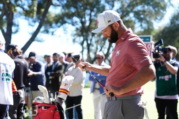 September 29, 2024, Madrid, Madrid, SPAIN: Jon RAHM of Spain during the Acciona Open Espana 2024, golf DP World Tour in Spain, celebrated at Club de Campo of Madrid on September 29, 2024, in Madrid, Spain. Madrid SPAIN - ZUMAa181 20240929_zaa_a181_068 Copyright: xOscarxJ.xBarrosox