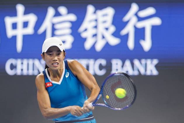 BEIJING, CHINA - SEPTEMBER 29: Zhang Shuai of China competes in the Women s Singles Round of 32 match against Greet Minnen of Belgium on day seven of 2024 China Open at National Tennis Center on September 29, 2024 in Beijing, China.  Copyright: xVCGx 111520900160