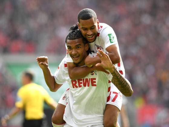 Damion Downs 1 FC Koeln and Linton Maina 1 FC Koeln celebrates after scoring his team™s third goal during the 2 Bundesliga match between 1 FC Koeln and Karlsruher SC at RheinEnergieStadion on September 29, 2024 in Cologne, Germany, Germany Photo by Ralf Treese DeFodi Images Damion Downs 1 FC Koeln and Linton Maina 1 FC Koeln celebrates after scoring his team™s third goal during the 2 Bundesliga match between 1 FC Köln and Karlsruher SC at RheinEnergieStadion on September 29, 2024 in Cologne, Germany Photo by Ralf Treese DeFodi Images DFB DFL REGULATIONS PROHIBIT ANY USE OF PHOTOGRAPHS AS IMAGE SEQUENCES AND OR QUASI VIDEO Defodi 521 KOEKSC20240929 089 Defodi-521 DFB DFL REGULATIONS PROHIBIT ANY USE OF PHOTOGRAPHS AS IMAGE SEQUENCES AND OR QUASI-VIDEO.