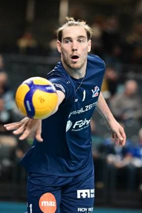 Volleyball I Men I Season 2024 2025 I Bundesliga I 2 Matchday I SVG Lüneburg TSV Haching Munich I 29 9 2024 Simon Torwie 1, SVG Lüneburg Freisteller Neuzugang Lüneburg LKH Arena Niedersachsen Germany Copyright: xLobeca AndreasxHannigx