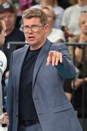 GER 1 VBL, SVG Lueneburg vs VC Bitterfeld Wolfen 29 09 2024, LKH Arena, Lueneburg, GER 1 VBL, SVG Lueneburg vs VC Bitterfeld Wolfen, in the picture coach Stefan Huebner Hübner Lueneburg nordphotoxGmbH xWitke nph00002