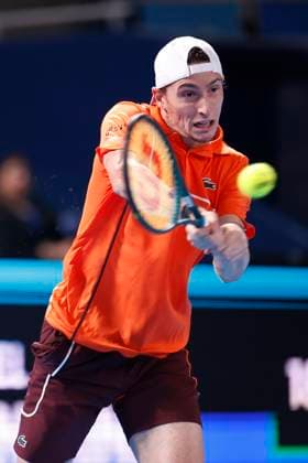 September 30, 2024, Tokyo, Japan: Ugo HUMBERT (FRA) hits a return against Tomas MACHAC (CZE) during their Men s Singles Semifinal match of the Kinoshita Group Japan Open Tennis Championships 2024 at the Ariake Coloseum. This is the longest-running ATP, Tennis Herren Tour tournament in Asia, first held in 1972. The tournaments run from September 23 to October 1st. Tokyo Japan - ZUMAm191 20240930_aap_m191_014 Copyright: xRodrigoxReyesxMarinx