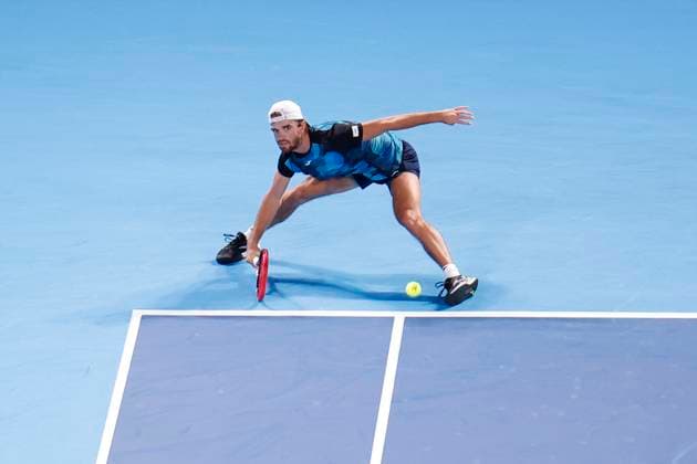 September 30, 2024, Tokyo, Japan: Tomas MACHAC (CZE) hits a return against Ugo HUMBERT (FRA) during their Men s Singles Semifinal match of the Kinoshita Group Japan Open Tennis Championships 2024 at the Ariake Coloseum. This is the longest-running ATP, Tennis Herren Tour tournament in Asia, first held in 1972. The tournaments run from September 23 to October 1st. Tokyo Japan - ZUMAm191 20240930_aap_m191_037 Copyright: xRodrigoxReyesxMarinx
