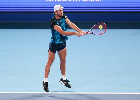 Tomas Machac CZE , Kinoshita Group Japan Open Tennis Championships, Tokyo, Japan Copyright: xJuergenxHasenkopfx