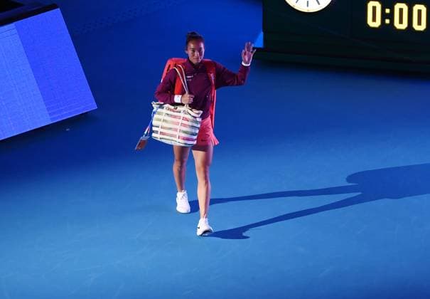 (240930) -- BEIJING, Sept. 30, 2024 -- Zheng Qinwen of China is seen before the women s singles 3rd round match against Nadia Podoroska of Argentina at 2024 China Open tennis tournament in Beijing, capital of China, Sept. 30, 2024. ) (SP)CHINA-BEIJING-TENNIS-CHINA OPEN-WOMEN S SINGLES (CN) ZhangxChenlin 