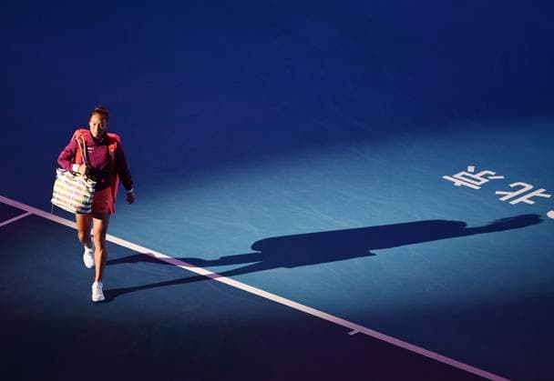 (240930) -- BEIJING, Sept. 30, 2024 -- Zheng Qinwen of China is seen before the women s singles 3rd round match against Nadia Podoroska of Argentina at 2024 China Open tennis tournament in Beijing, capital of China, Sept. 30, 2024. ) (SP)CHINA-BEIJING-TENNIS-CHINA OPEN-WOMEN S SINGLES (CN) ZhangxChenlin 