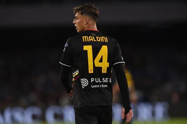 Daniel Maldini of AC Monza during the Serie A match between SSC Napoli and AC Monza at Stadio Diego Armando Maradona Naples Italy on 29 September 2024. Naples Stadio Diego Armando Maradona Naples Italy Copyright: xFrancoxRomanox SP24-1001-101