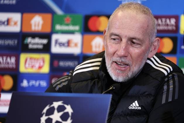 SOCCER - UEFA CL, RBS vs Brest SALZBURG,AUSTRIA,30.SEP.24 - SOCCER - UEFA Champions League, Red Bull Salzburg vs Stade Brestois 29, preview, press conference, PK, Pressekonferenz Brest. Image shows head coach Eric Roy (Brest).  GEPAxpictures xDavidxGeieregger