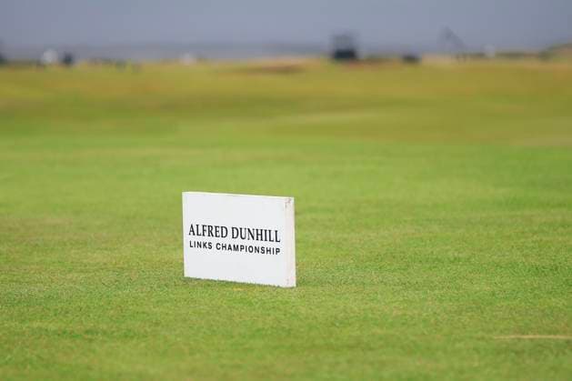30th September 2024; Old Course at St Andrews, St Andrews, Fife, Scotland; Alfred Dunhill Links Golf Championship, First Practice Day; Tee markers on the Old Course, St Andrews, during a practice round ahead of the Dunhill Links Championship  ActionPlus12698491 DavidxYoung