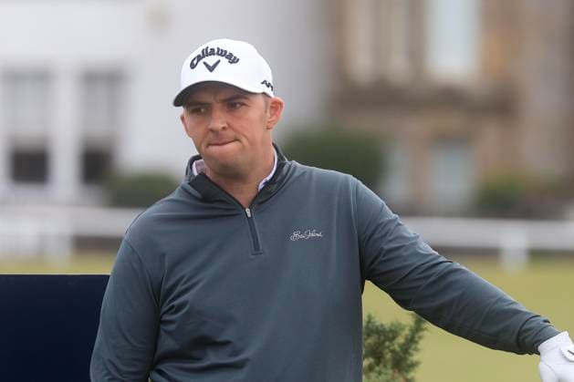 30th September 2024; Old Course at St Andrews, St Andrews, Fife, Scotland; Alfred Dunhill Links Golf Championship, First Practice Day; Marcus Armitage of England on the second tee of the Old Course, St Andrews, during a practice round ahead of the Dunhill Links Championship  ActionPlus12698493 DavidxYoung