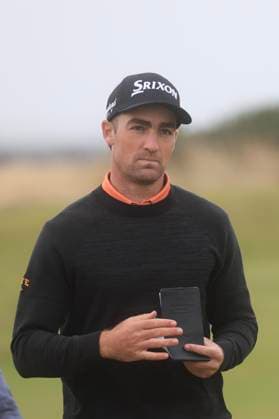 30th September 2024; Old Course at St Andrews, St Andrews, Fife, Scotland; Alfred Dunhill Links Golf Championship, First Practice Day; Lachlan Barker of the USA on the fairway of the first hole of the Old Course, St Andrews, during a practice round ahead of the Dunhill Links Championship  ActionPlus12698498 DavidxYoung