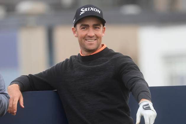 30th September 2024; Old Course at St Andrews, St Andrews, Fife, Scotland; Alfred Dunhill Links Golf Championship, First Practice Day; Lachlan Barker of the USA on second tee of the Old Course, St Andrews, during a practice round ahead of the Dunhill Links Championship  ActionPlus12698499 DavidxYoung