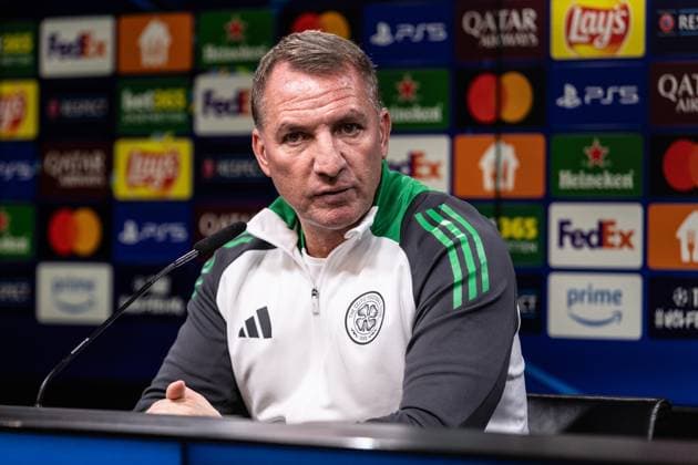 UEFA Champions League Press Conference, Celtic 30 09 2024 Brendan Rodgers Celtic, Head Coach UEFA Champions League Press Conference, Celtic 30 09 2024 Copyright: xBEAUTIFULxSPORTS Buriakovx