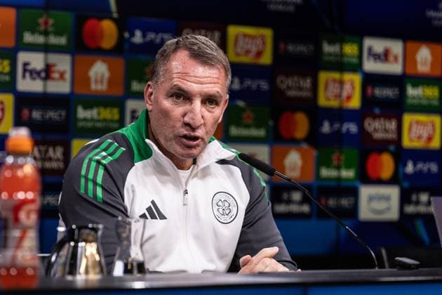 UEFA Champions League Press Conference, Celtic 30 09 2024 Brendan Rodgers Celtic, Head Coach UEFA Champions League Press Conference, Celtic 30 09 2024 Copyright: xBEAUTIFULxSPORTS Buriakovx