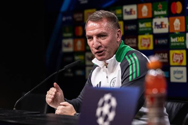UEFA Champions League Press Conference, Celtic 30 09 2024 Brendan Rodgers Celtic, Head Coach UEFA Champions League Press Conference, Celtic 30 09 2024 Copyright: xBEAUTIFULxSPORTS Buriakovx