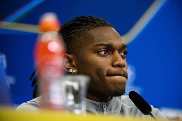 LEVERKUSEN, GERMANY - 30 SEPTEMBER, 2024: Rafael Leao. The UEFA Champions League match between Bayer 04 Leverkusen vs AC Milan at BayArena  Copyright: xVItaliixKliuievx