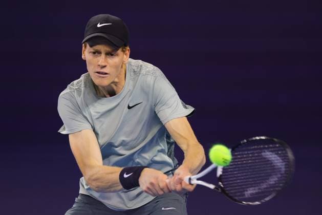BEIJING, CHINA - SEPTEMBER 30: Jannik Sinner of Italy competes in the Men s Singles Quarterfinal match against Jiri Lehecka of Czechia on day eight of 2024 China Open at National Tennis Center on September 30, 2024 in Beijing, China.  Copyright: xVCGx 111521262139