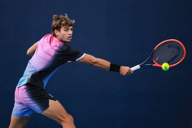 BEIJING, CHINA - SEPTEMBER 30: Flavio Cobolli of Italy competes in the Men s Singles Quarterfinal match against Daniil Medvedev of Russia on day eight of 2024 China Open at National Tennis Center on September 30, 2024 in Beijing, China.  Copyright: xVCGx 111521260731