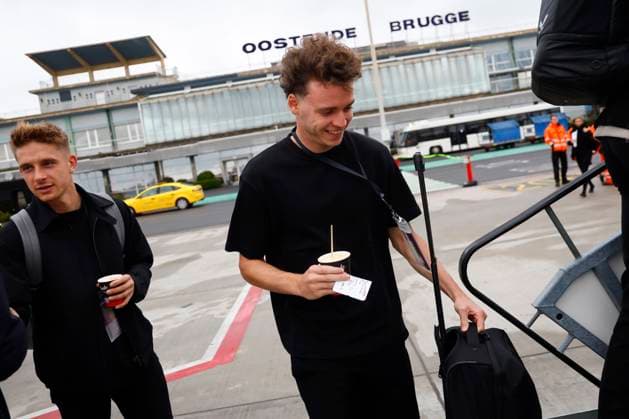 Sturm Graz v Club Brugge - UEFA Champions League - media activities OOSTENDE, BELGIUM - OCTOBER 01 : De Cuyper Maxim midfielder of Club Brugge pictured at Ostend Bruges Airport prior the UEFA Champions League match between and on October 1, 2024 in Oostende, Belgium, 01 10 2024 Oostende Belgium  Copyright: xJanxDexMeuleneirx