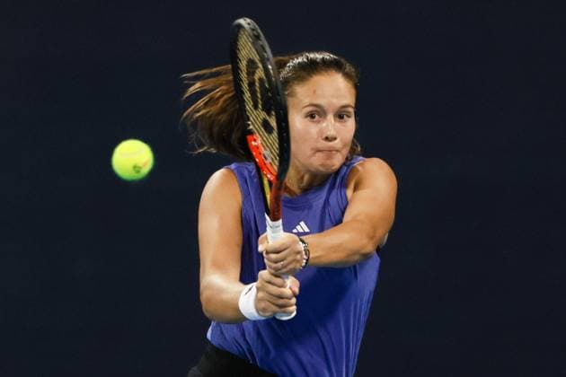 BEIJING, CHINA - SEPTEMBER 30: Daria Kasatkina of Russia competes in the Women s Singles Round of 32 match against Amanda Anisimova of America on day eight of 2024 China Open at National Tennis Center on September 30, 2024 in Beijing, China.  Copyright: xVCGx 111521260009