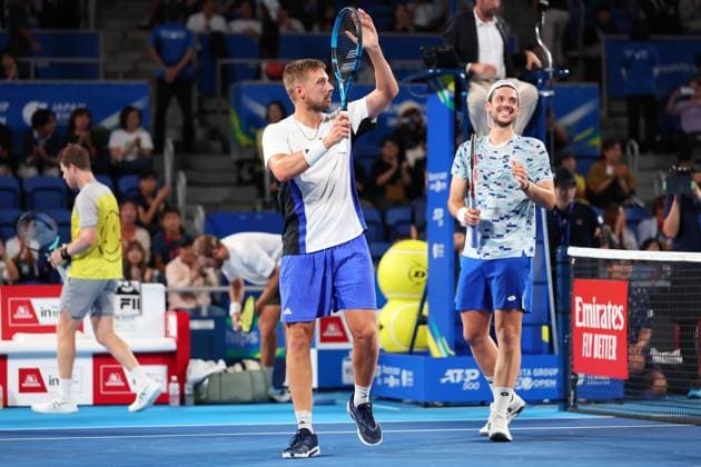 Sport Bilder des Tages Julian Cash & Lloyd Glasspool (GBR), OCTOBER 1, 2024 - Tennis : Kinoshita Group Japan Open Tennis Championships 2024 Men s Doubles Final at Ariake Coliseum in Tokyo, Japan. Noxthirdxpartyxsales  (268487315)