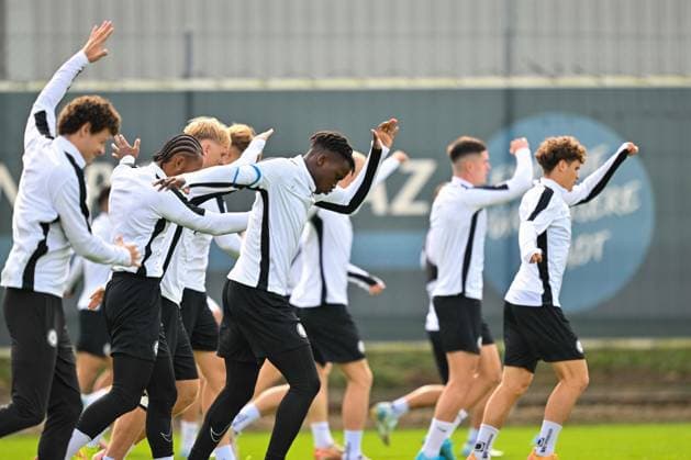 Football, CL, Sturm Graz, Training