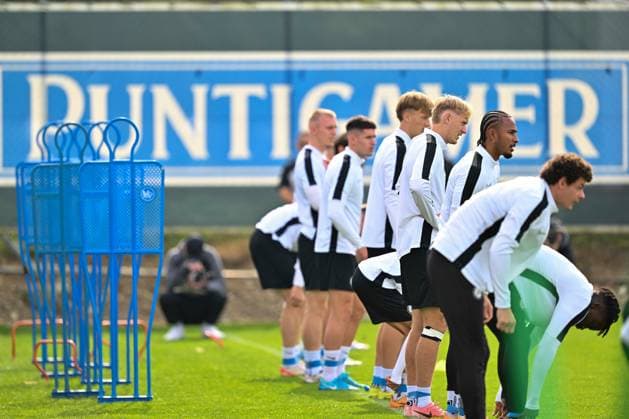 SOCCER - UEFA CL, Sturm vs Brugge GRAZ,AUSTRIA,01.OCT.24 - SOCCER - UEFA Champions League, SK Sturm Graz vs FC Bruegge, preview, training Sturm. Image shows players of Sturm.  GEPAxpictures xAvnixRetkoceri