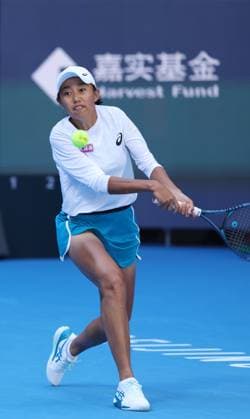 (241001) -- BEIJING, Oct. 1, 2024 -- Zhang Shuai of China competes during the women s singles round of 16 match against Magdalena Frech of Poland at 2024 China Open tennis tournament in Beijing, capital of China, Oct. 1, 2024. (Photo by Xinhua) (SP)CHINA-BEIJING-TENNIS-CHINA OPEN-WOMEN S SINGLES (CN) DuxXinyi 