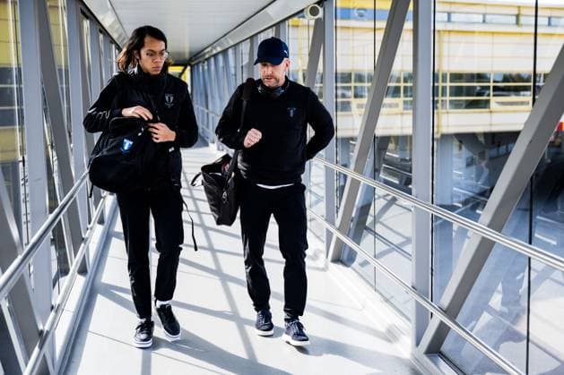 241001 Head coach Henrik Rydström of Malmö FF during the team travel from Malmö to Baku ahead of the UEFA Europa League match between Qarabag and Malmö FF on October 1, 2024 in Malmö Photo Petter Arvidson BILDBYRAN kod PA PA0888 fotboll football soccer fotball uefa europa league resa travel malmö ff bbeng  Copyright: PETTERxARVIDSON BB241001PA011