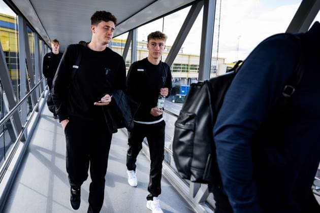 241001 Hugo Bolin of Malmö FF during the team travel from Malmö to Baku ahead of the UEFA Europa League match between Qarabag and Malmö FF on October 1, 2024 in Malmö Photo Petter Arvidson BILDBYRAN kod PA PA0888 fotboll football soccer fotball uefa europa league resa travel malmö ff bbeng  Copyright: PETTERxARVIDSON BB241001PA024