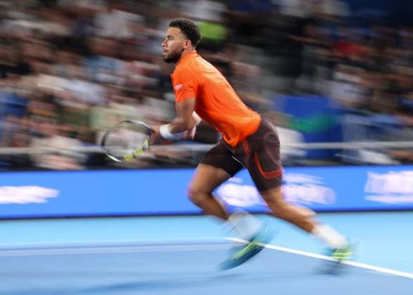 Arthur Fils,Pulling,Movement, Pulling,Mens Singles, Gentlemen s Singles, Final, Final, Kinoshita Group Japan Open Tennis Championships, Tokyo, Japan Copyright: xJuergenxHasenkopfx