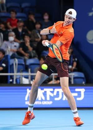 Ugo Humbert, Mens Singles, Gentlemen s Singles, Final, Final, Kinoshita Group Japan Open Tennis Championships, Tokyo, Japan Copyright: xJuergenxHasenkopfx
