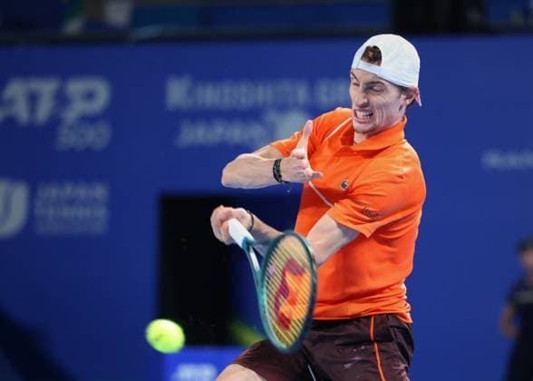 Ugo Humbert, Mens Singles, Gentlemen s Singles, Final, Final, Kinoshita Group Japan Open Tennis Championships, Tokyo, Japan Copyright: xJuergenxHasenkopfx