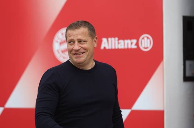 Munich, Germany 01 October 2024 Football, Men, Season 2024 2025, FC Bayern Munich, Säbener Strasse, Training ground, Final training, Champions League Max Eberl, Chief Sports Officer FC Bayern Munich Head, upper body looking to the right, smiling