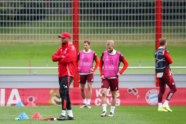 Vincent Kompany FC Bayern Muenchen, Head coach at training, Final training, FC Bayern Muenchen, Football, UEFA Champions League, Matchday 2, Season 24 25, 01 10 2024, Final training, FC Bayern Muenchen, Football, UEFA Champions League, Matchday 2, Season 24 25, 01 10 2024 Muenchen Copyright: xEibner-Pressefoto JennixMaulx EP_JML