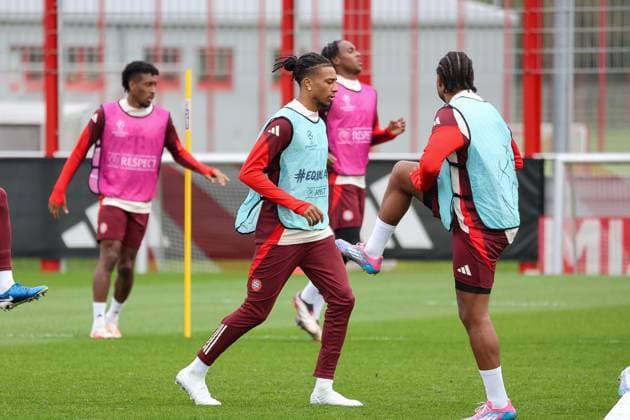Michael Olise FC Bayern Muenchen 17 running, Final training, FC Bayern Muenchen, Football, UEFA Champions League, Matchday 2, Season 24 25, 01 10 2024, Final training, FC Bayern Muenchen, Football, UEFA Champions League, Matchday 2, Season 24 25, 01 10 2024 Muenchen Copyright: xEibner-Pressefoto JennixMaulx EP_JML