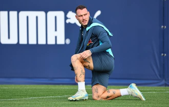 RB Leipzig Training Champions League Leipzig, 01 10 2024, RB Training Center, Football, UEFA Champions League, Matchday 1, RB LEIPZIG vs JUVENTUS TURIN on 02 10 2024 , Final training RB Leipzig , In the picture David Room 22, RB Leipzig , Picture Point
