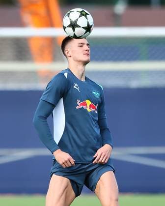 RB Leipzig Training Champions League Leipzig, 01 10 2024, RB Training Center, Football, UEFA Champions League, Matchday 1, RB LEIPZIG vs JUVENTUS TURIN on 02 10 2024 , Final training RB Leipzig , In the picture Benjamin Sesko 30, RB Leipzig , Picture Point