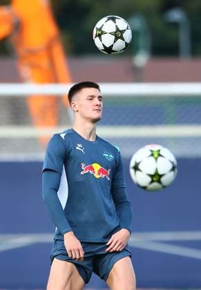 RB Leipzig Training Champions League Leipzig, 01 10 2024, RB Training Center, Football, UEFA Champions League, Matchday 1, RB LEIPZIG vs JUVENTUS TURIN on 02 10 2024 , Final training RB Leipzig , In the picture Benjamin Sesko 30, RB Leipzig , Picture Point