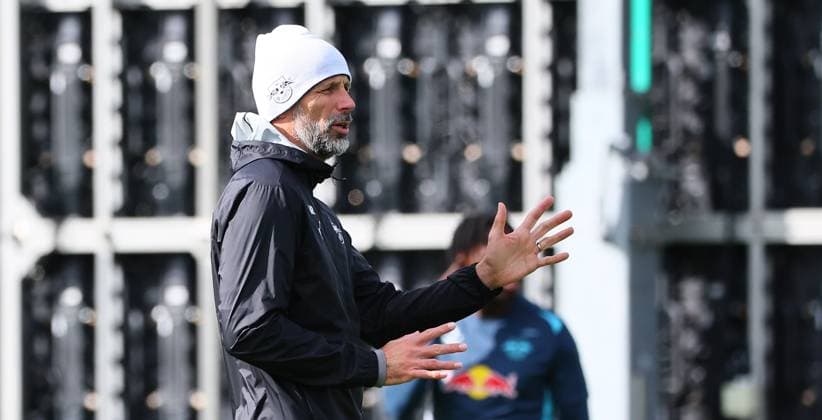 RB Leipzig Training Champions League Leipzig, 01 10 2024, RB Training Center, Football, UEFA Champions League, Matchday 1, RB LEIPZIG vs JUVENTUS TURIN on 02 10 2024 , Final training RB Leipzig , In the picture coach Marco Rose RB Leipzig , Picture Point