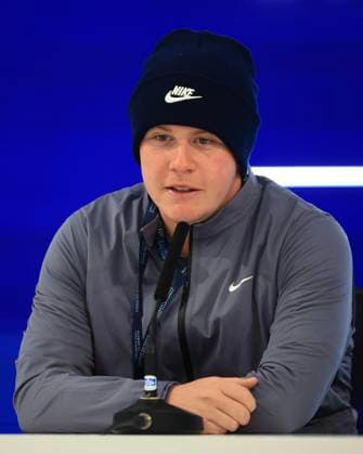 1st October 2024; Old Course at St Andrews, St Andrews, Fife, Scotland; Alfred Dunhill Links Golf Championship, Second Practice Day; Robert Macintyre of Scotland speaks to the media at the Old Course, St Andrews ahead of the Dunhill Links Championship  ActionPlus12698690 DavidxYoung