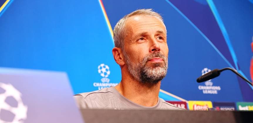 RB Leipzig Press conference Champions League Leipzig, 01 10 2024, RB Academy, Football, UEFA Champions League, Matchday 1, RB LEIPZIG vs JUVENTUS TURIN on 02 10 2024 , Press conference RB Leipzig , In the picture head coach Marco Rose, RB Leipzig , Picture Point