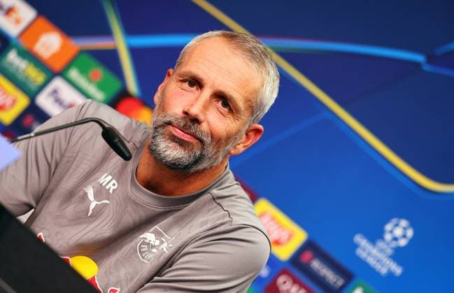 RB Leipzig Press conference Champions League Leipzig, 01 10 2024, RB Academy, Football, UEFA Champions League, Matchday 1, RB LEIPZIG vs JUVENTUS TURIN on 02 10 2024 , Press conference RB Leipzig , In the picture head coach Marco Rose, RB Leipzig , Picture Point
