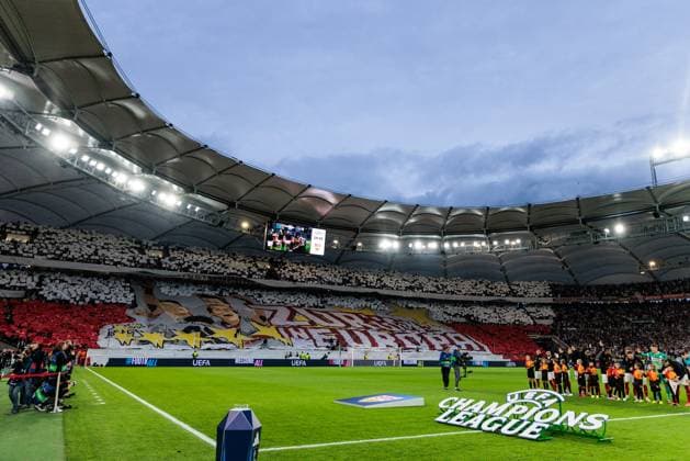UEFA Champions League VfB Stuttgart AC Sparta Praha 01 10 2024 Choreography by the fans of VfB Stuttgart UEFA Champions League VfB Stuttgart AC Sparta Praha Stuttgart, Arena Stuttgart on 01 10 2024 Copyright: xBEAUTIFULxSPORTS Wunderlx