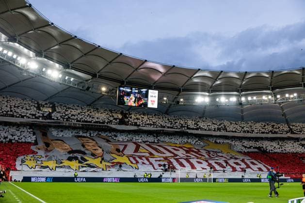 UEFA Champions League VfB Stuttgart AC Sparta Praha 01 10 2024 Choreography by the fans of VfB Stuttgart UEFA Champions League VfB Stuttgart AC Sparta Praha Stuttgart, Arena Stuttgart on 01 10 2024 Copyright: xBEAUTIFULxSPORTS Wunderlx